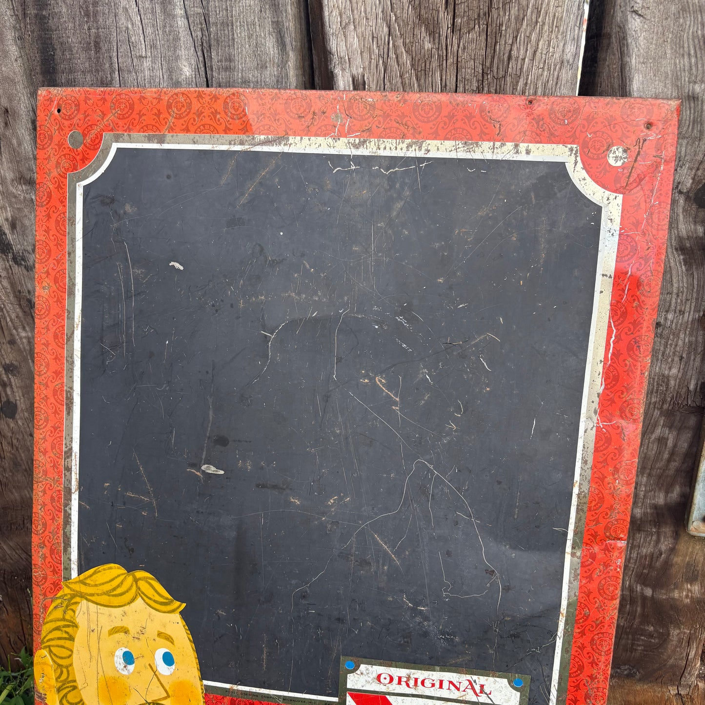【1960s USA vintage】Pabst Blue Ribbon Beer Advertising Chalkboard