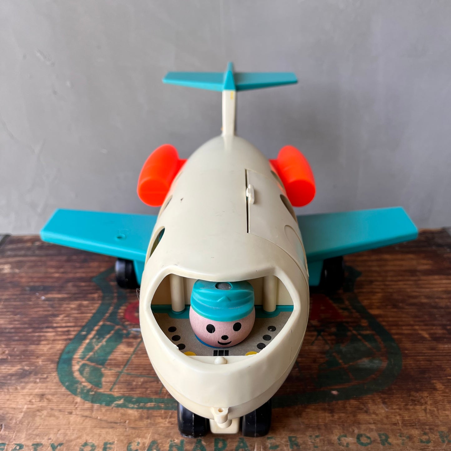 【1970s USA vintage】FISHER PRICE AIRPLANE TOY