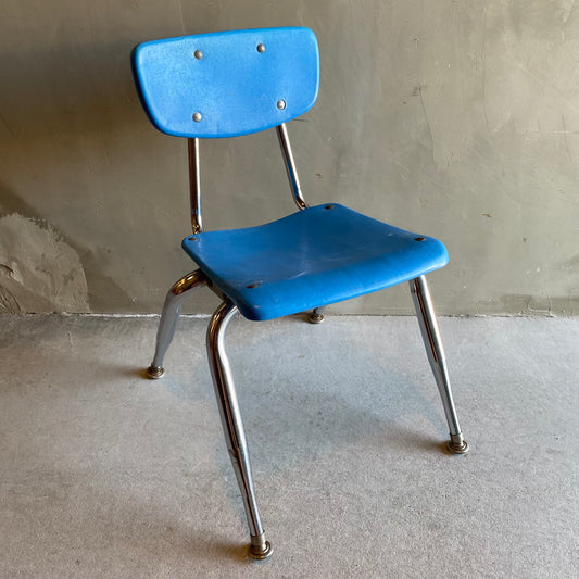 【USA vintage 】VIRCO kids chair blue S