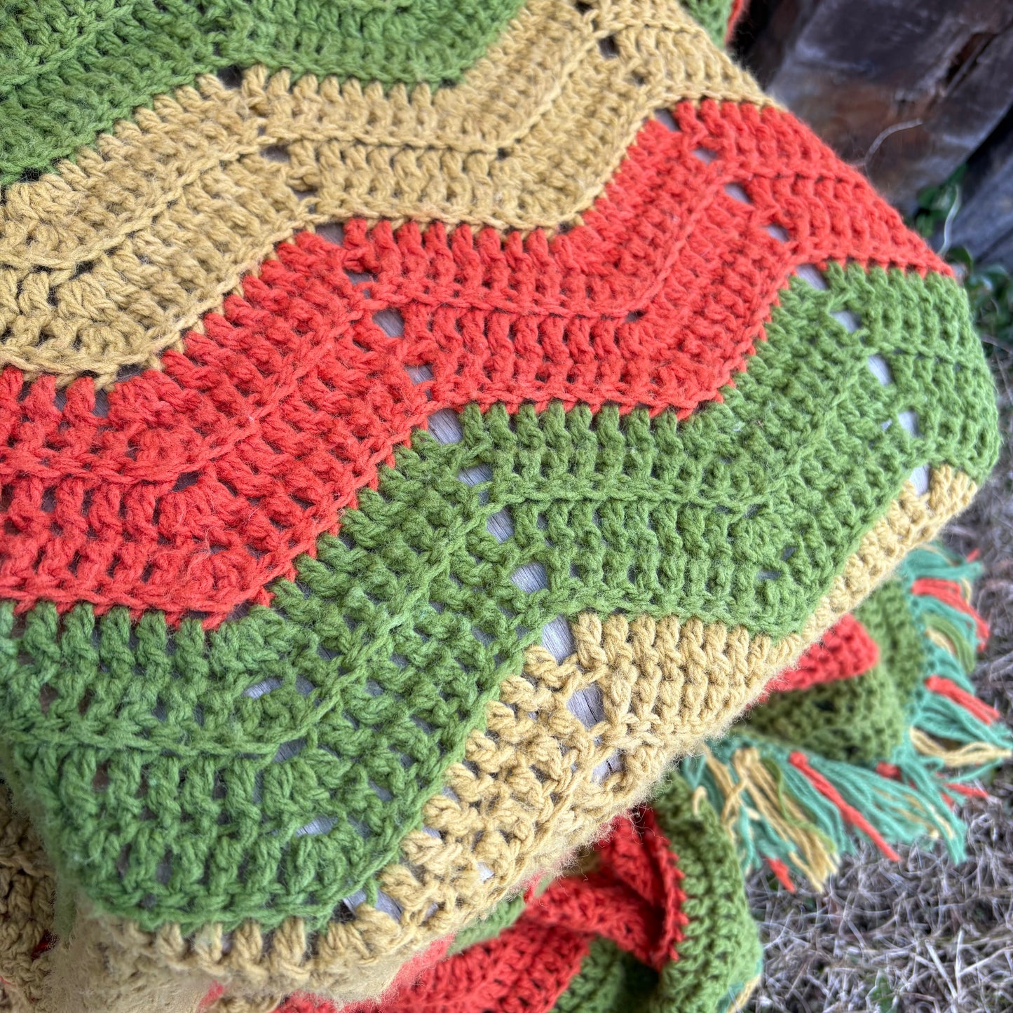 【USA vintage】granny blanket