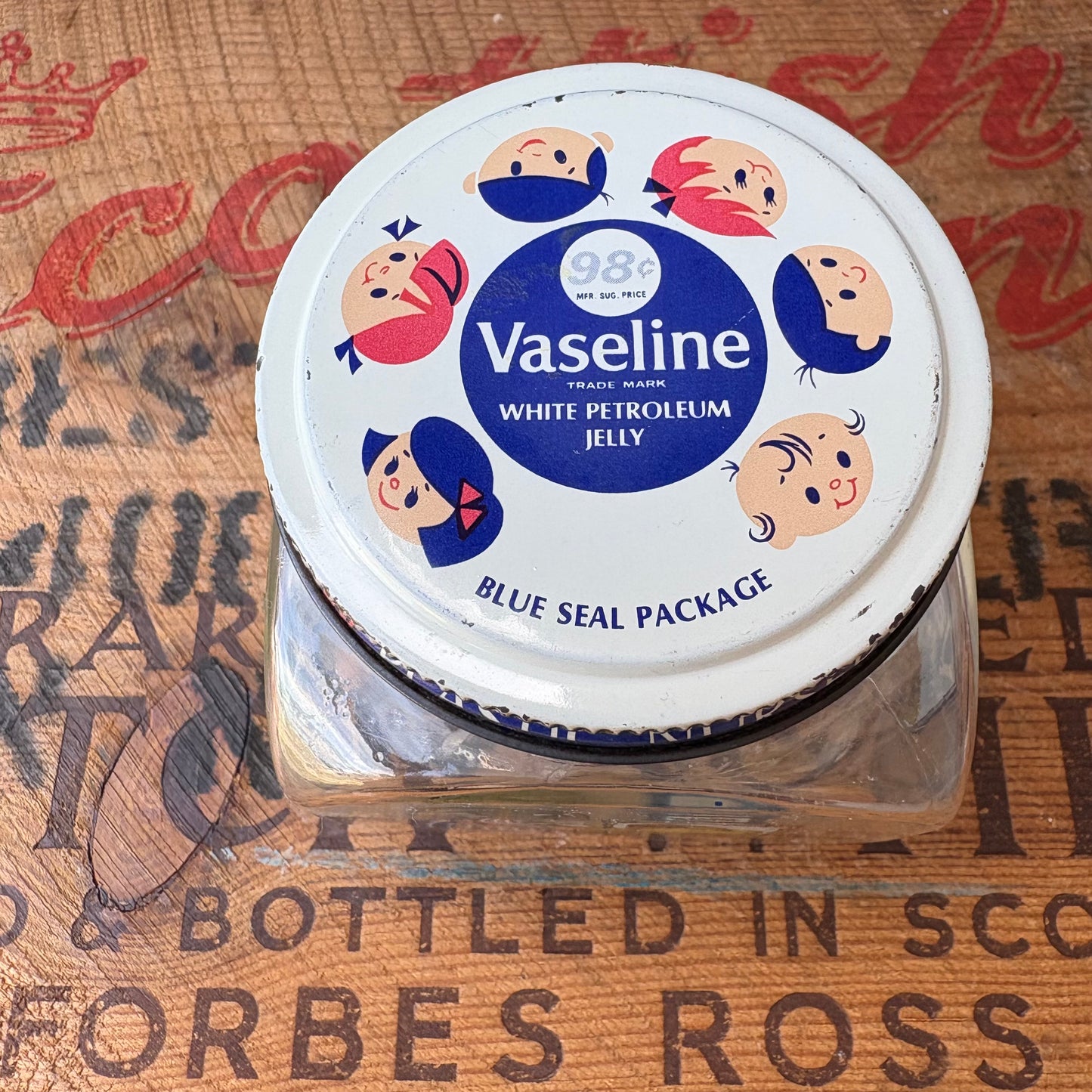 【1967 USA vintage】Vaseline Peter Rabbit Plastic Nursery Jar
