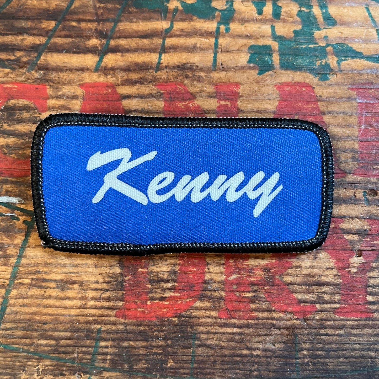 【USA vintage】Name Tag Patch Kenny