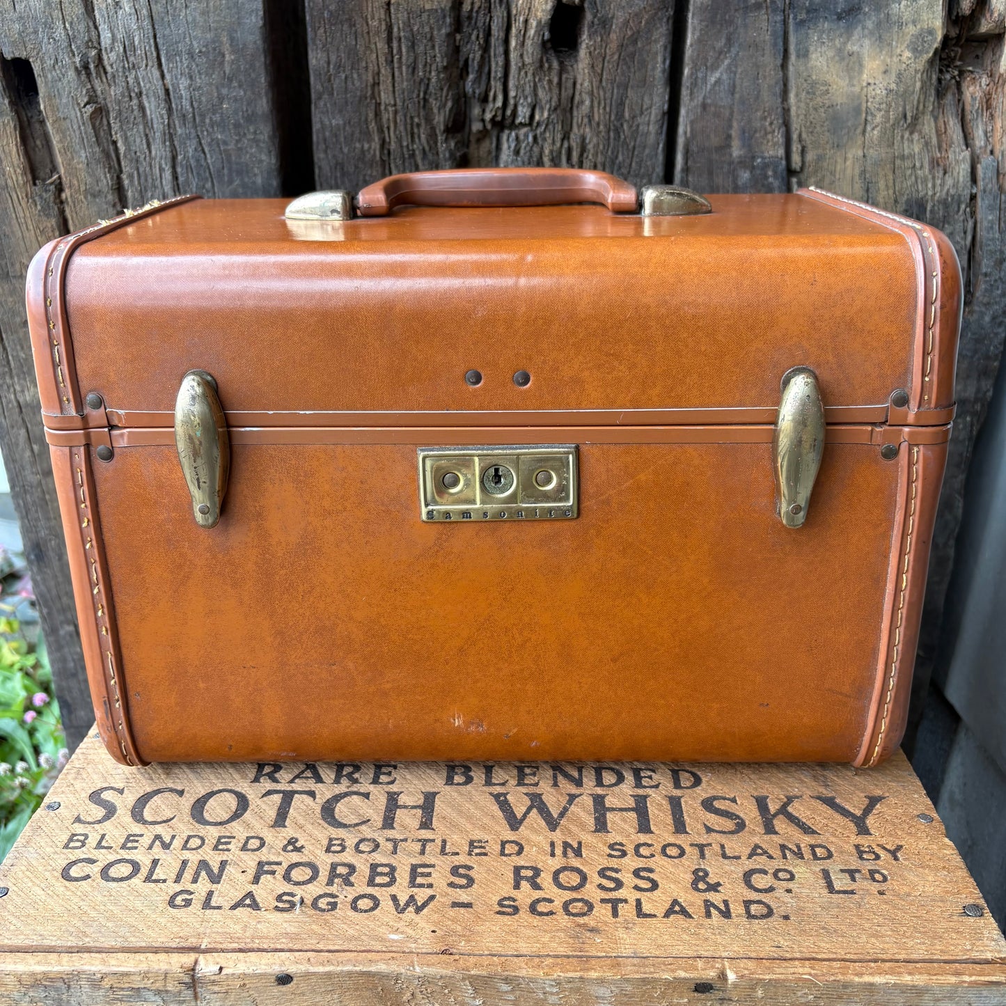 【1940s-1950s USA vintage】Samsonite Train Case