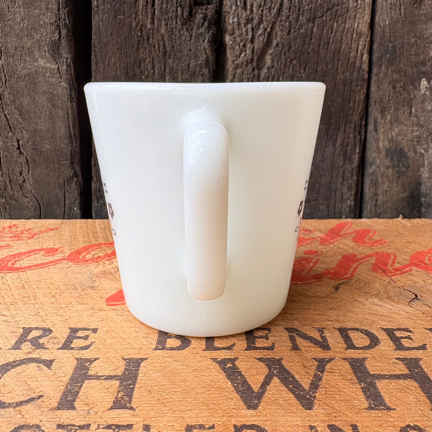 【USA vintage】PYREX No Name Milk Glass Mug