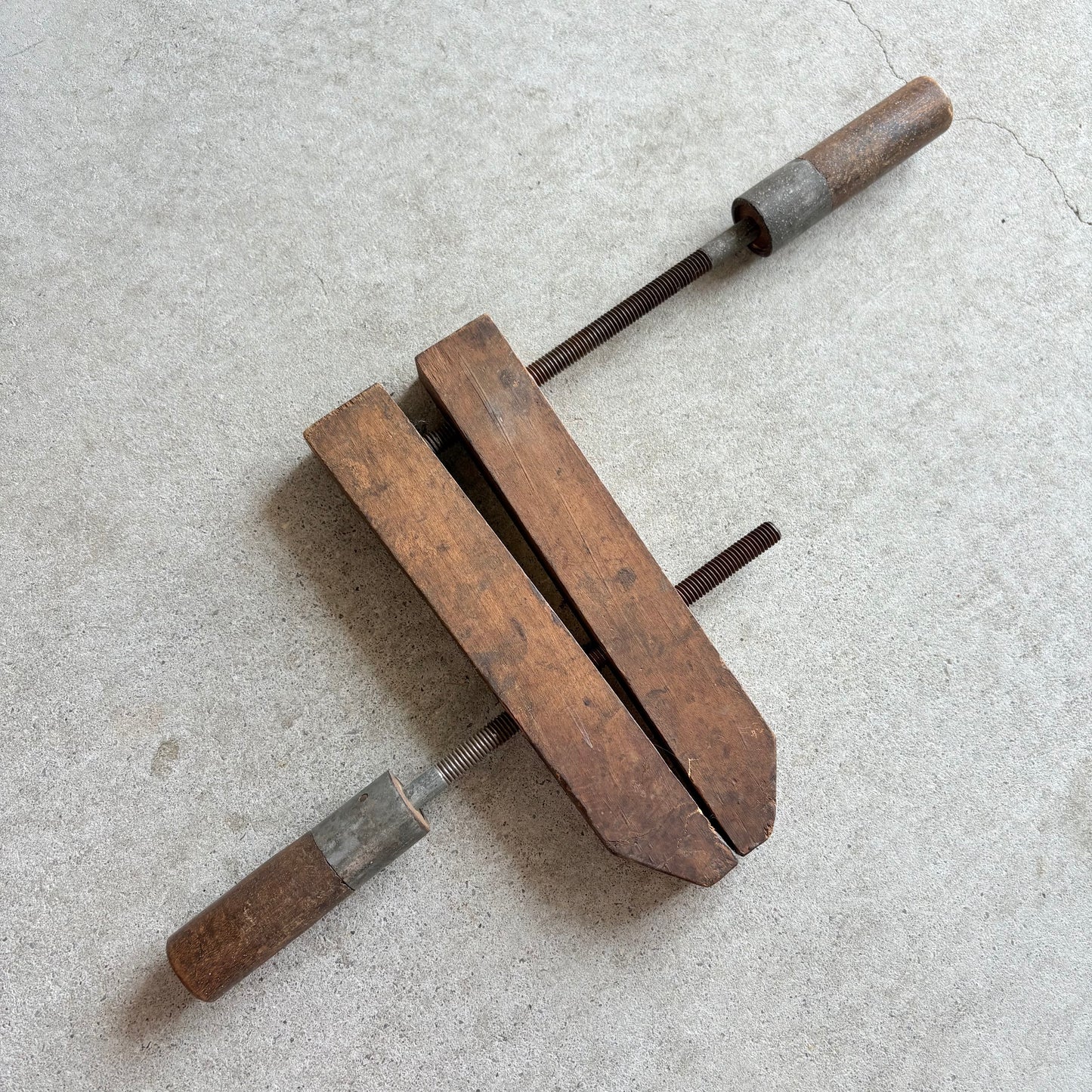 【USA vintage】Wooden Handscrew Clamp