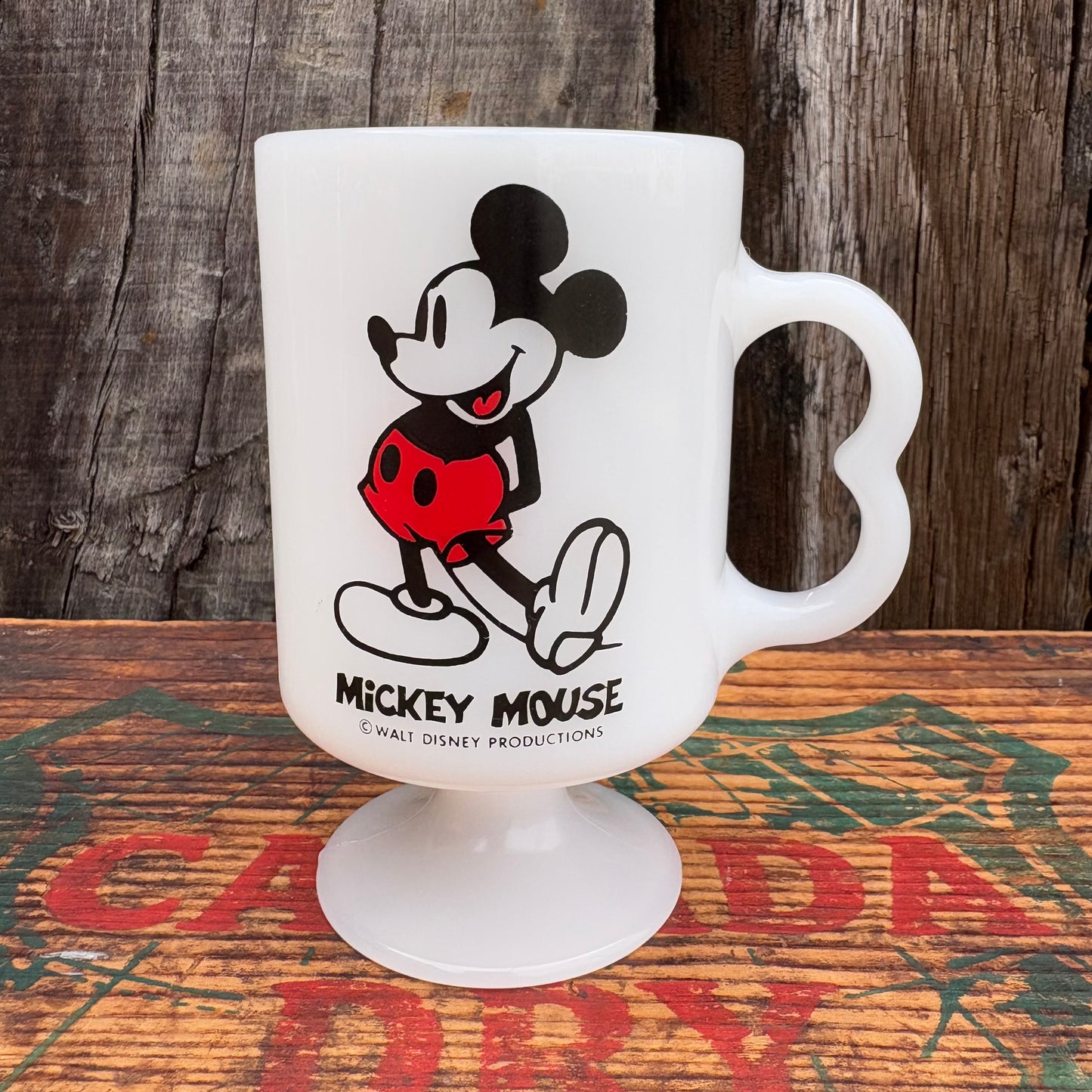 【1970s USA vintage】FEDERALMickey Ｍouse Footed mug up