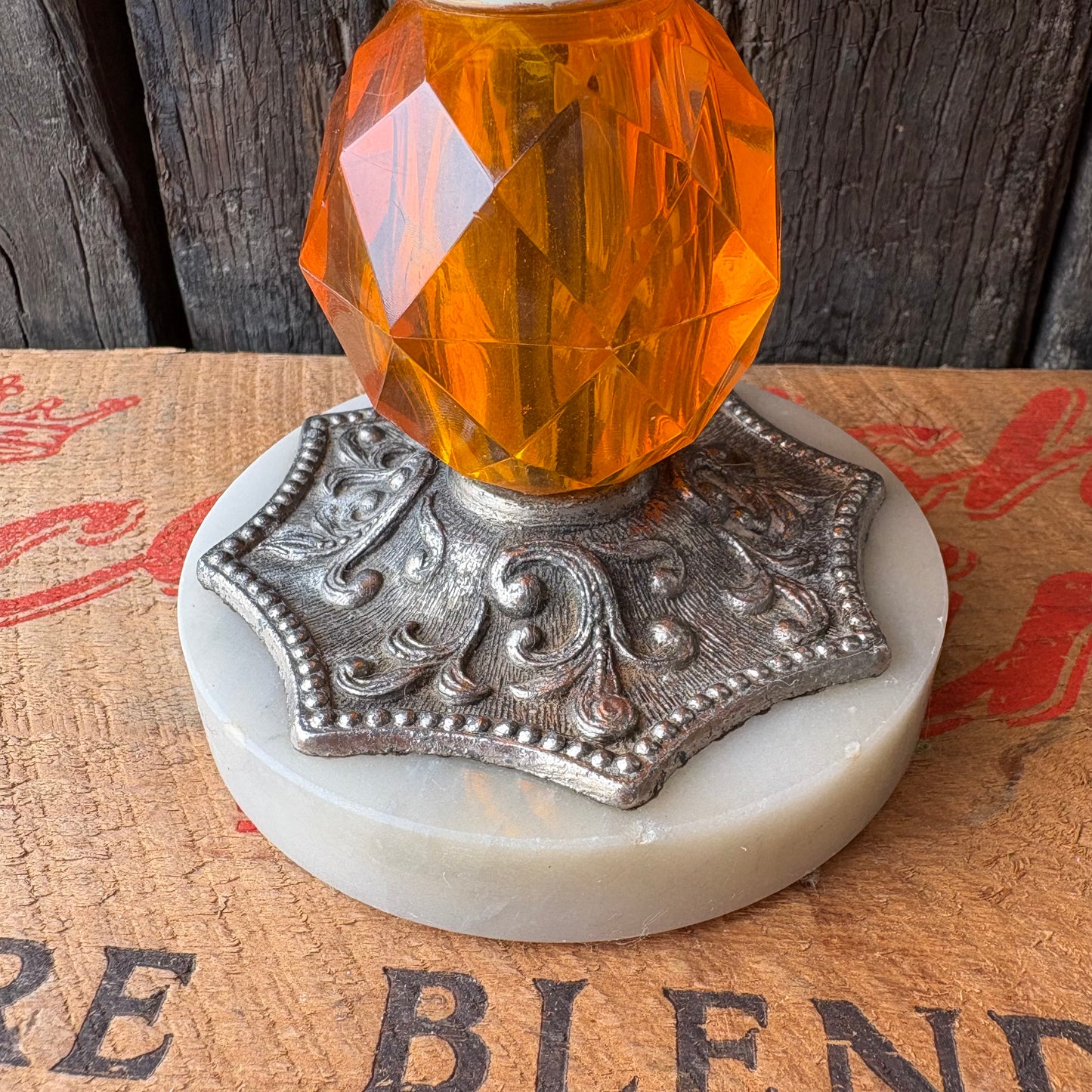 【USA Vintage】Amber Glass Candy Dish
