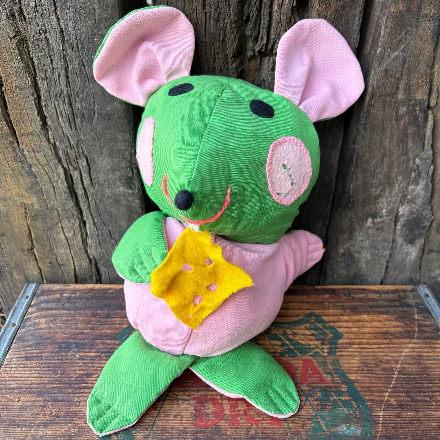 【USA vintage】 handmade mouse plush