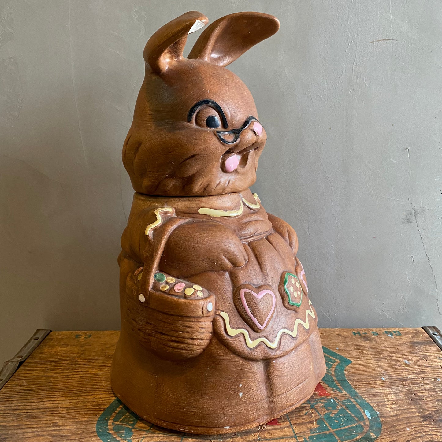 【1958 USA vintage】Easter bunny クッキージャー