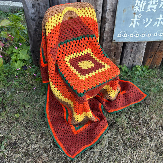 【 USA vintage】granny blanket