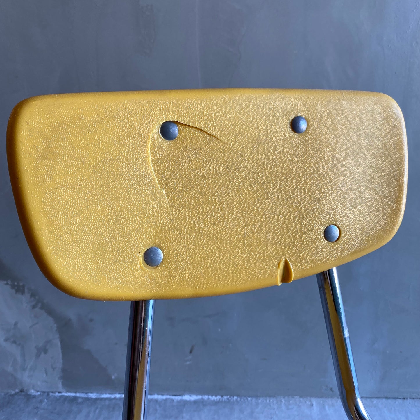 【USA vintage 】VIRCO kids chair yellow S