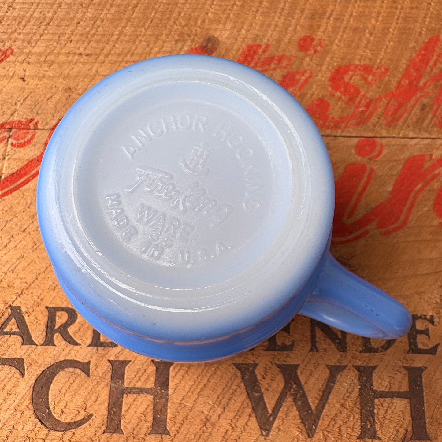 【1960s USA vintage】Fire-King Blue