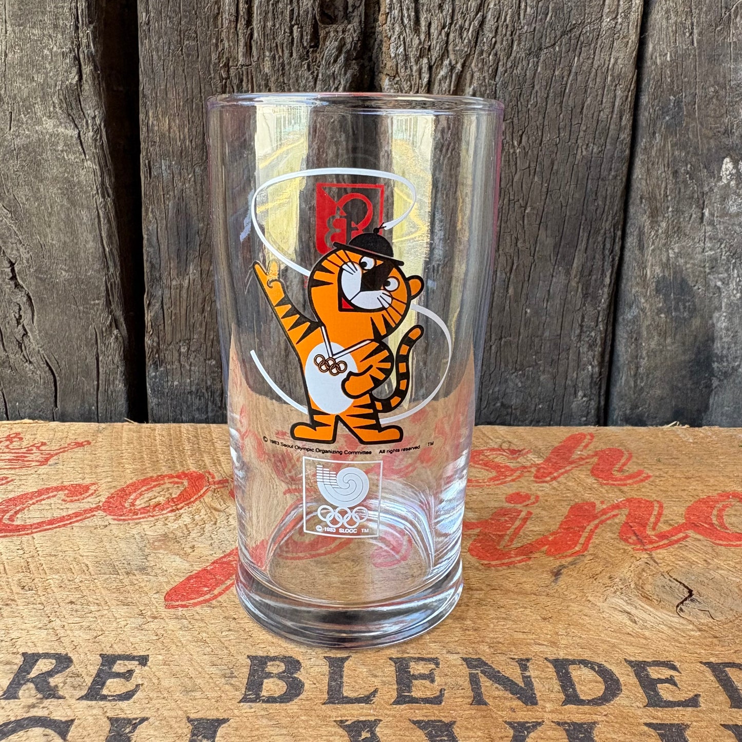 【1980s vintage】Seoul Olympic Hodori Glass