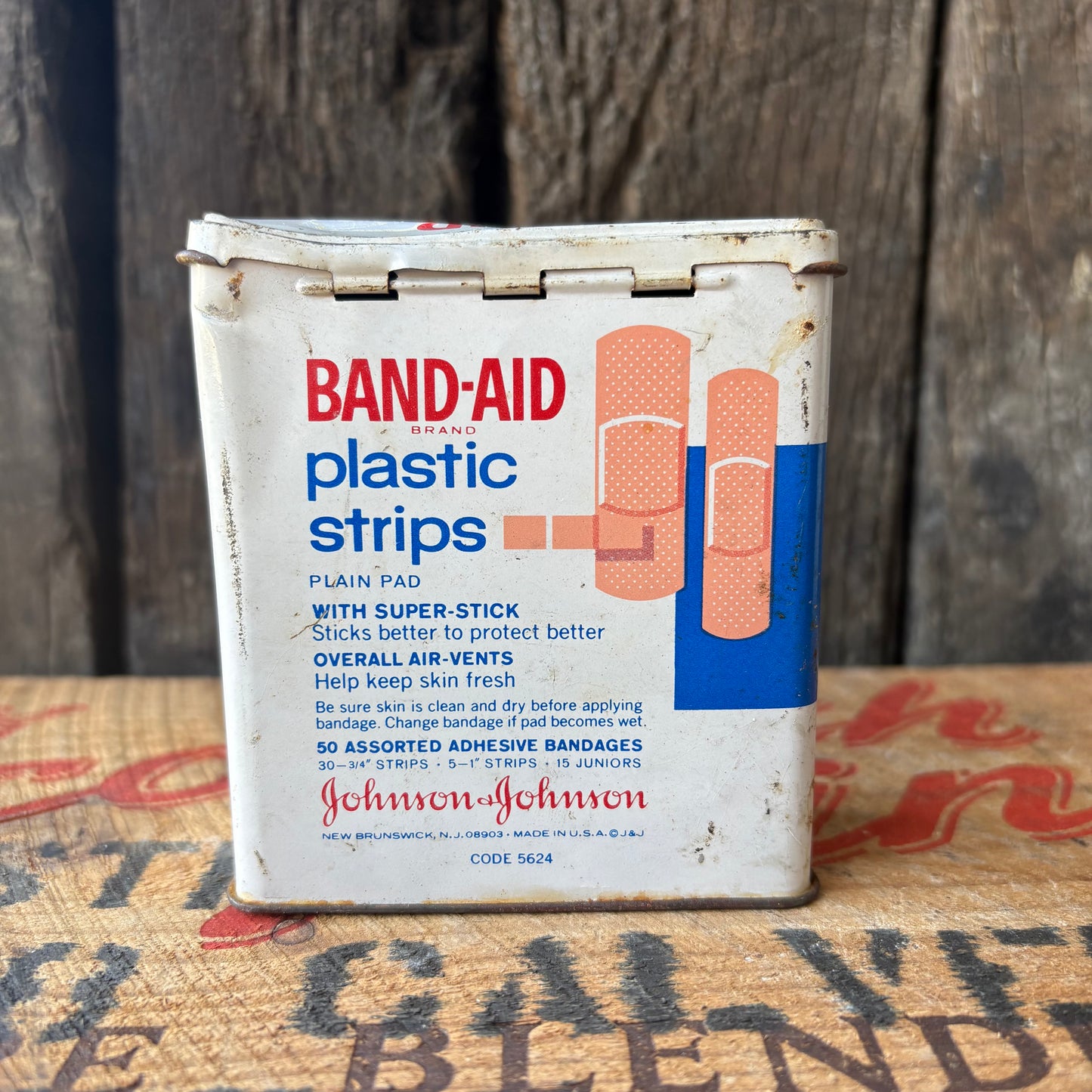 【1960s USA vintage】BAND-AID Tin Can