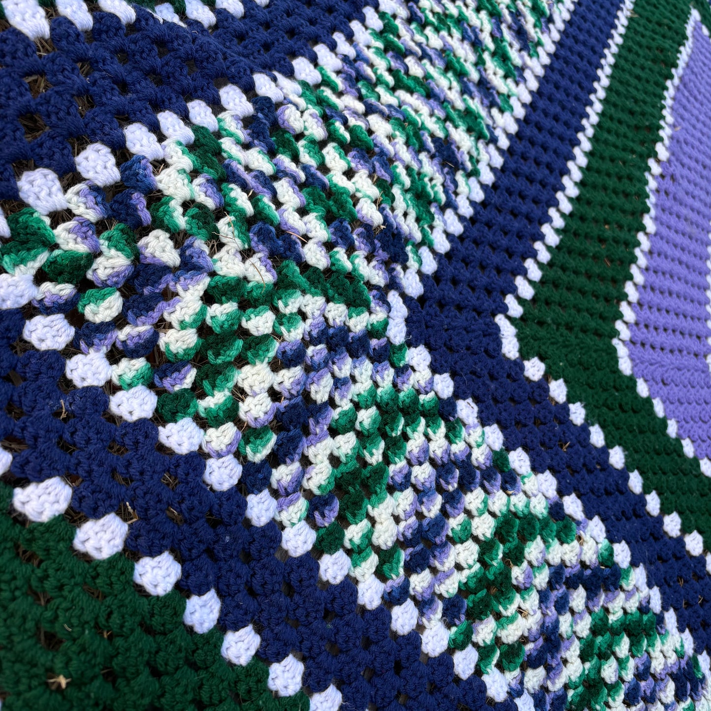 【USA vintage】Granny Square Blanket