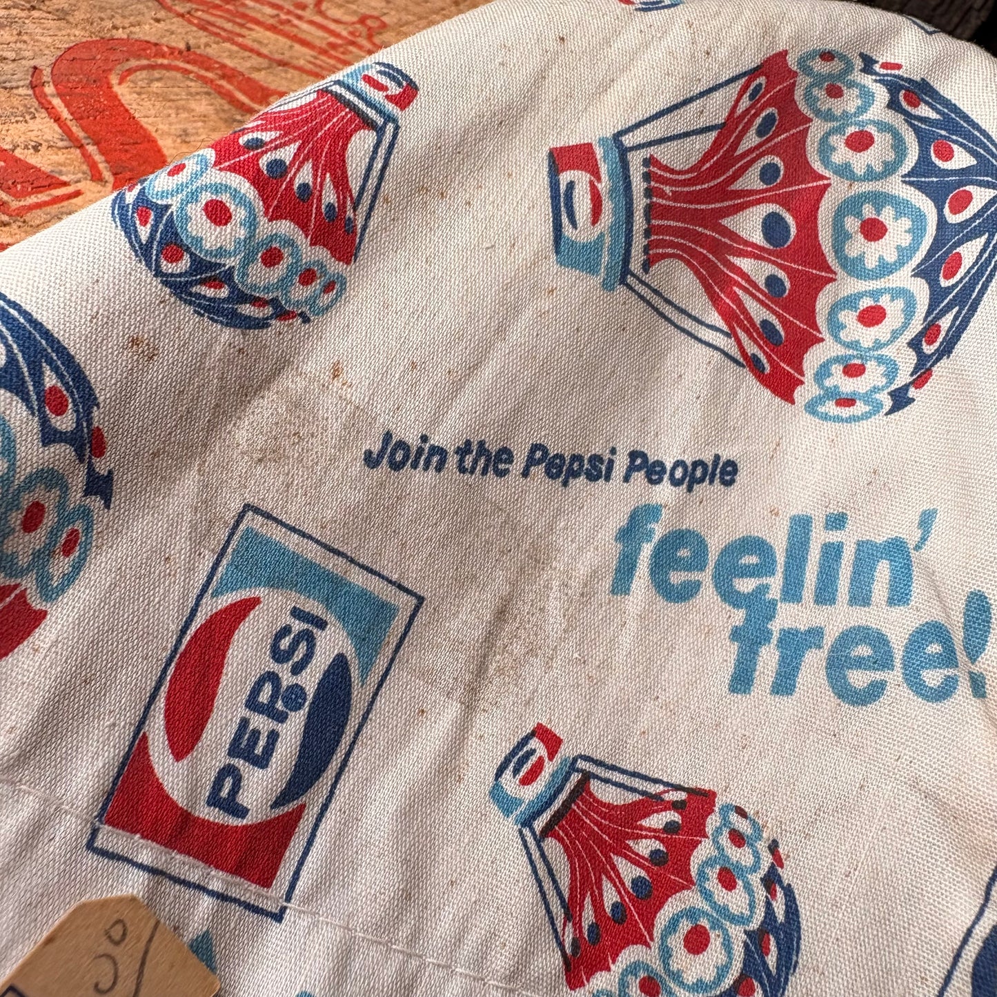 【1970s vintage】Pepsi “Feelin’ Free!” hat Sears GIRLS