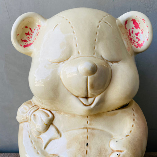 【1950s vintage】teddy bear Cookie Jar