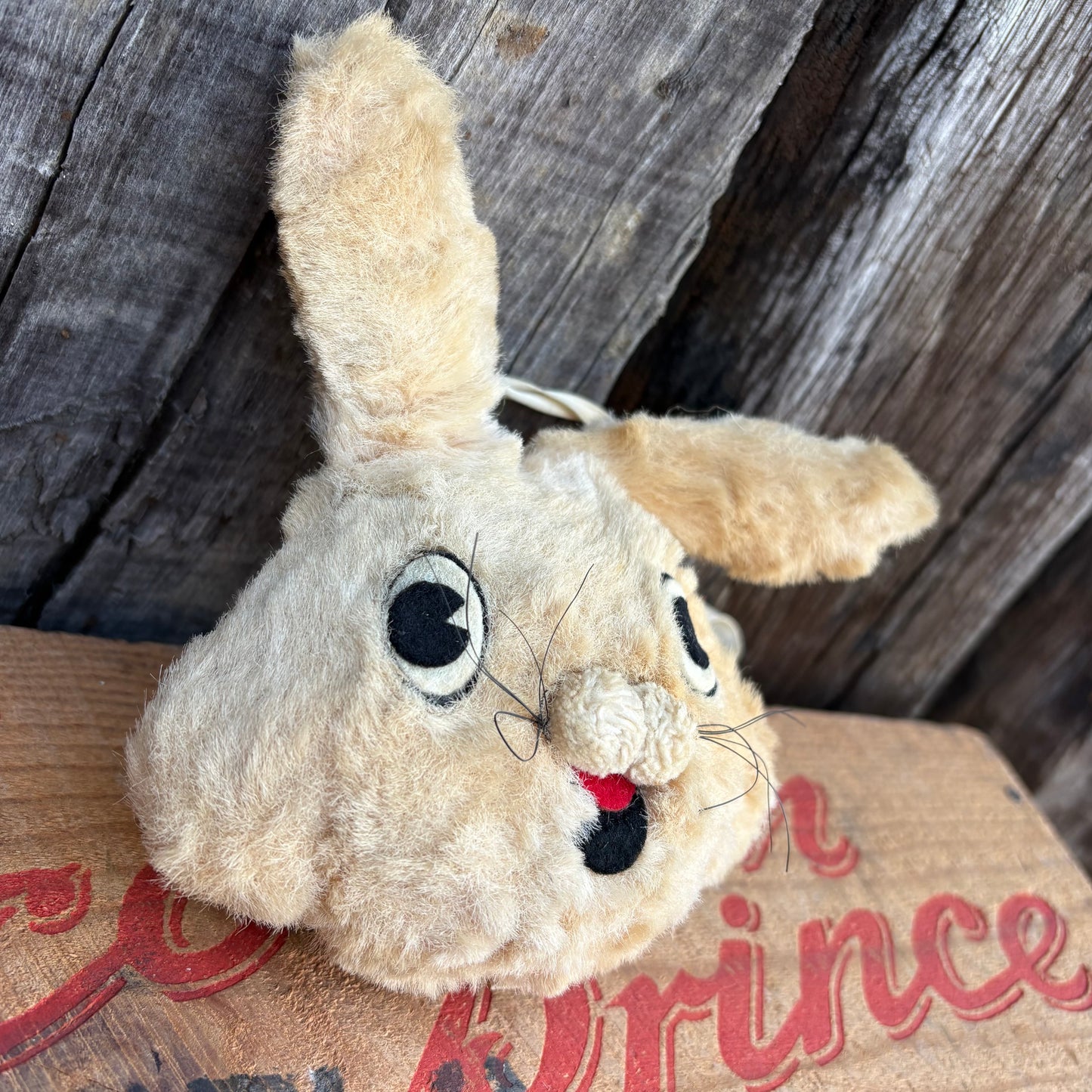 【1950s-1960s USA vintage】KA-KLAR Bunny Music Plush Ornament