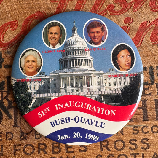 【1980s USA vintage】Bush Quayle Pinback Badge