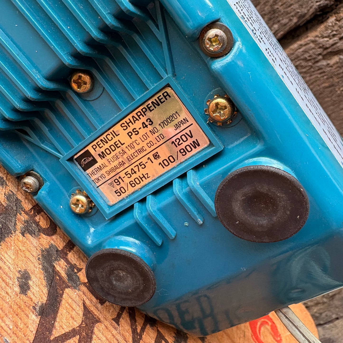 【1970s USA vintage】TOSHIBA AUTO STOP PS-43 Electric Pencil Sharpener