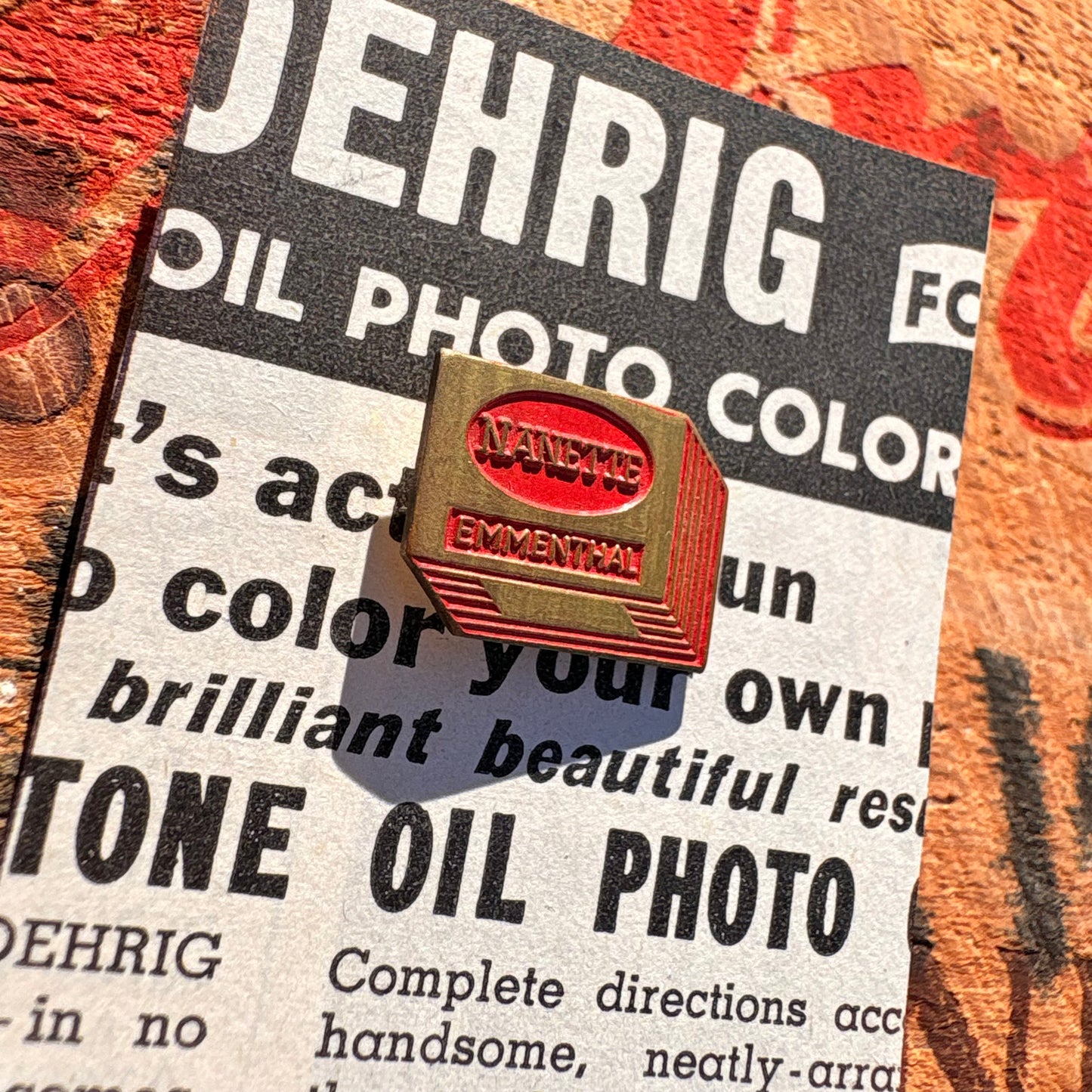 【-1950s Euro vintage】Advertising Hat Pin Pins 6