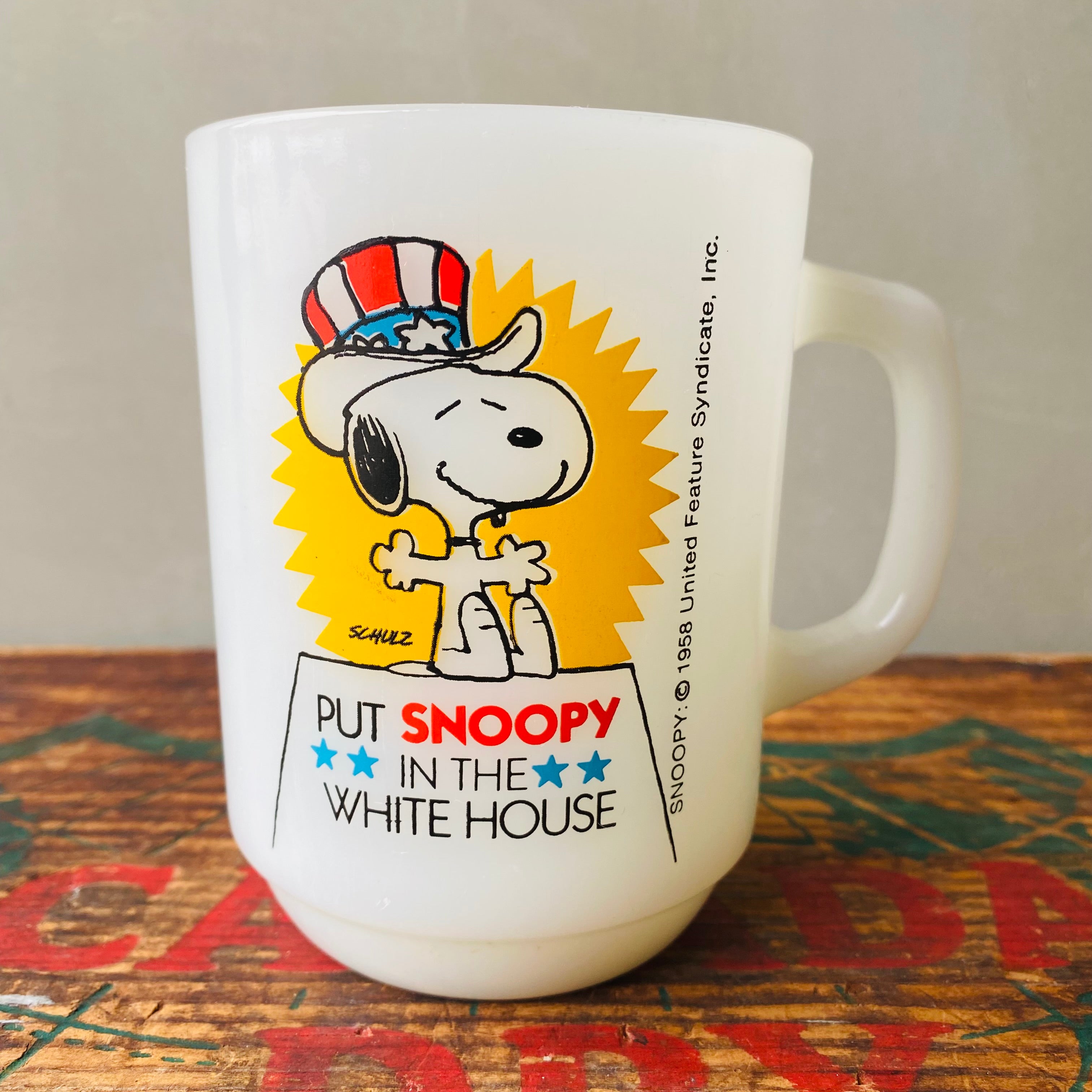 【1980s USA vintage】Fire-King SNOOPY No.3