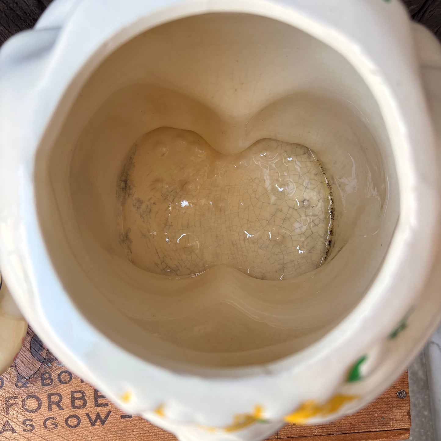 【1940s USA vintage】American Bisque Turnabout Bear Cookie Jar