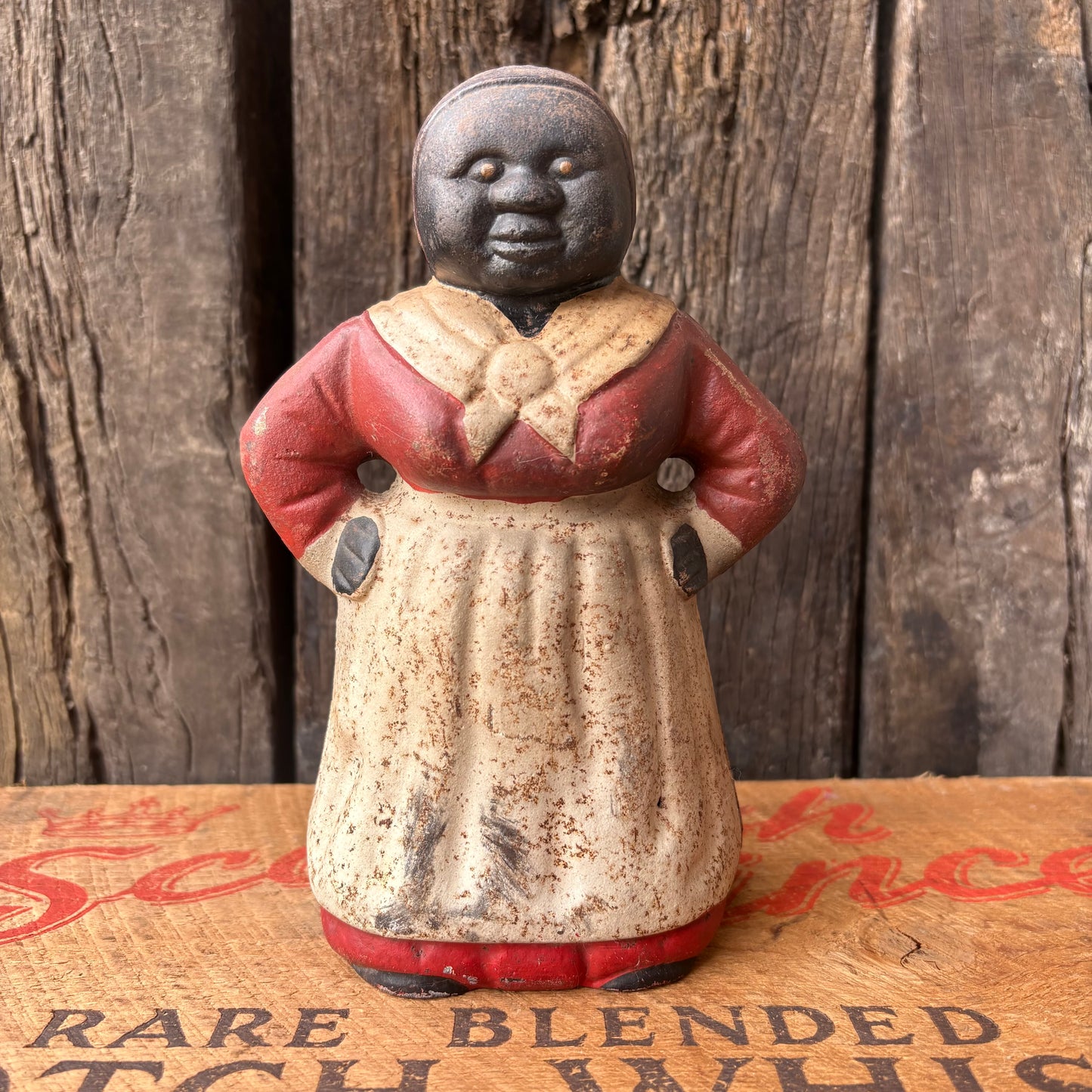 【USA vintage】Aunt Jemima Cast Iron Coin Bank