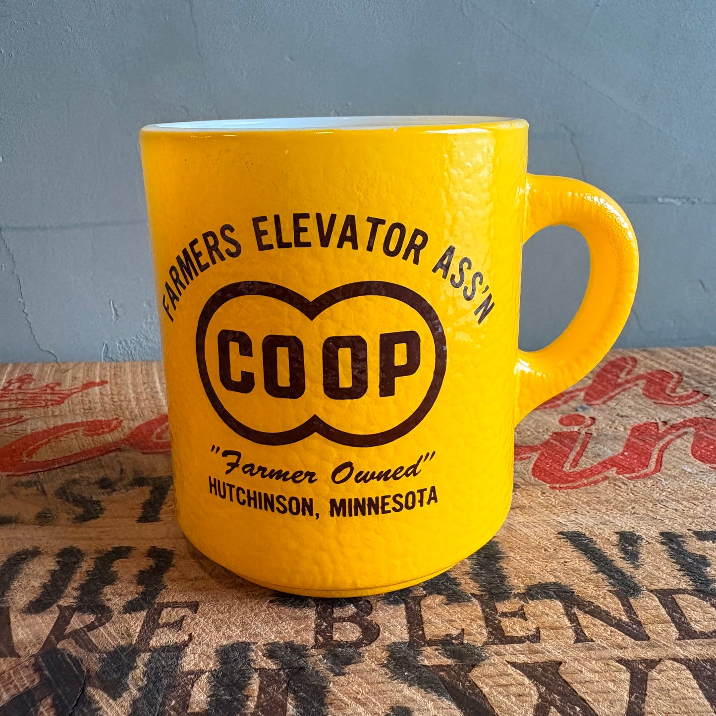 【1970s USA vintage】Hazel-Atlas CO-OP advertising mug