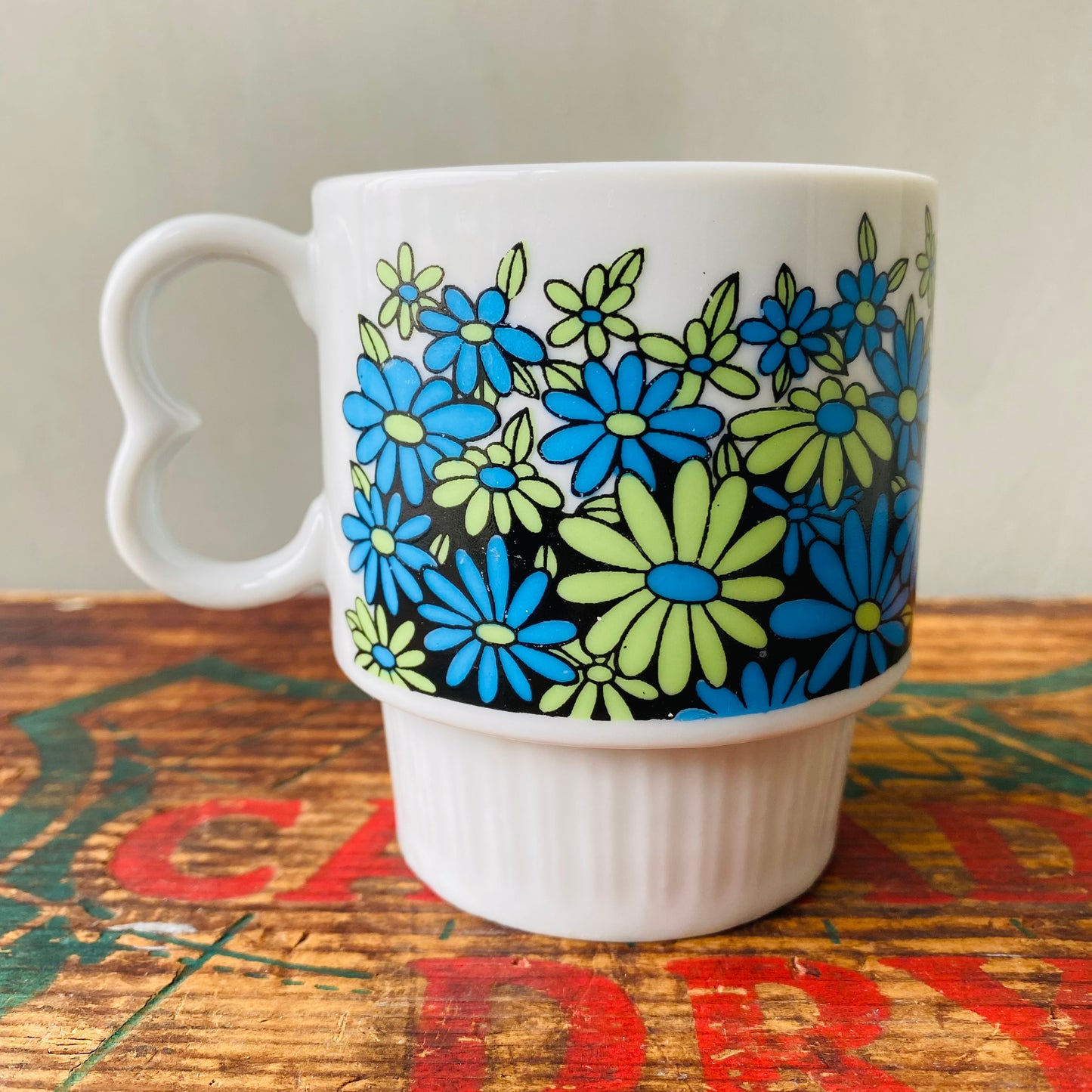 【1970s vintage】JAPAN flower mug