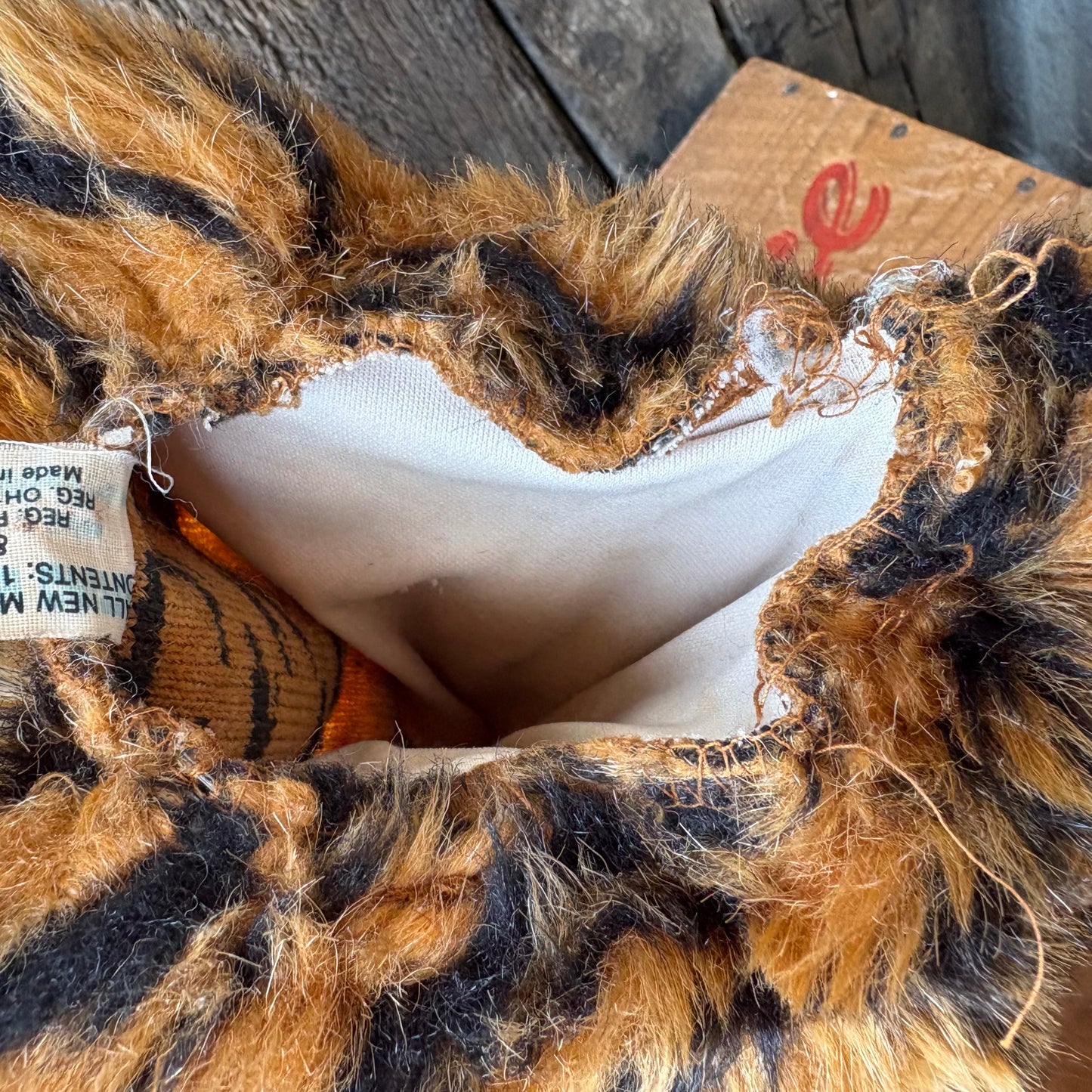 【1970s USA vintage】COUNTRY CRITTERS Tiger Puppet Toy