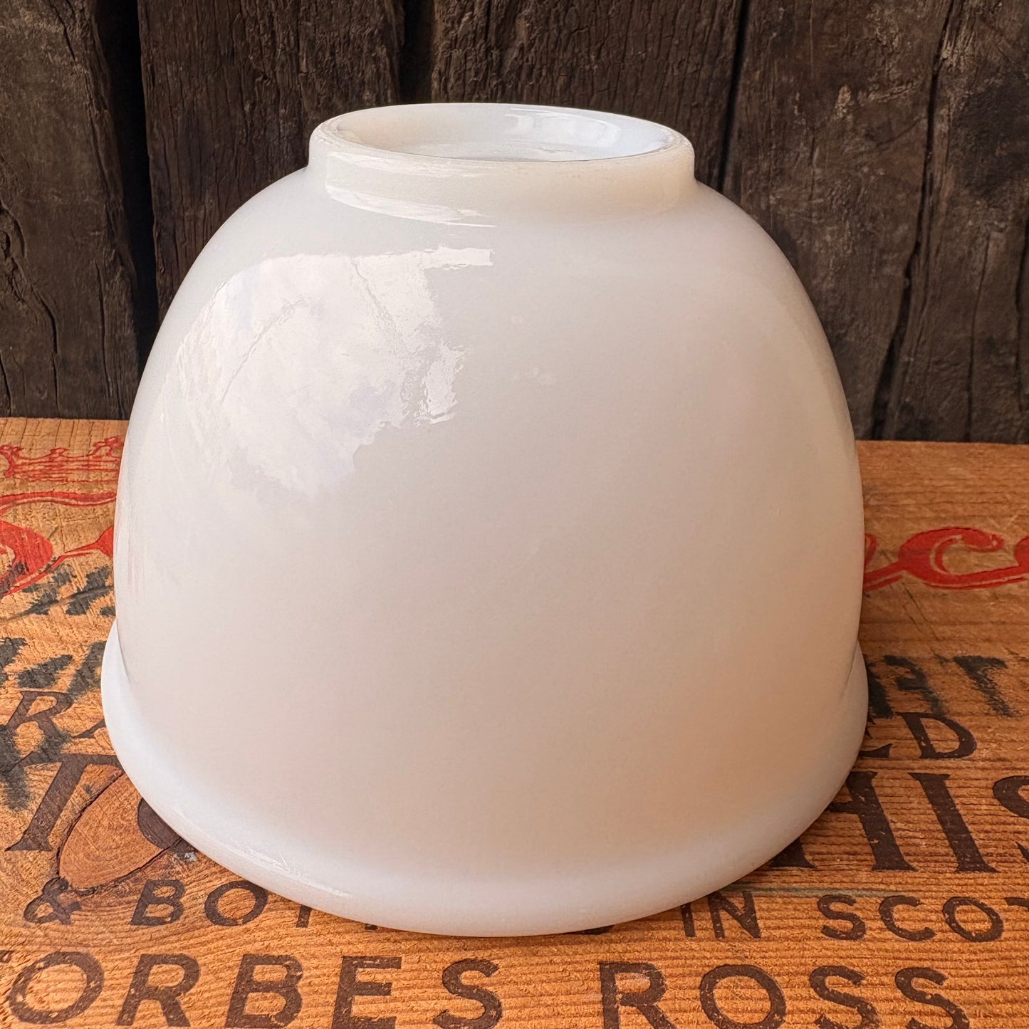 【USA vintage】GLASBAKE Sunbeam Milk Glass Mixing Bowl