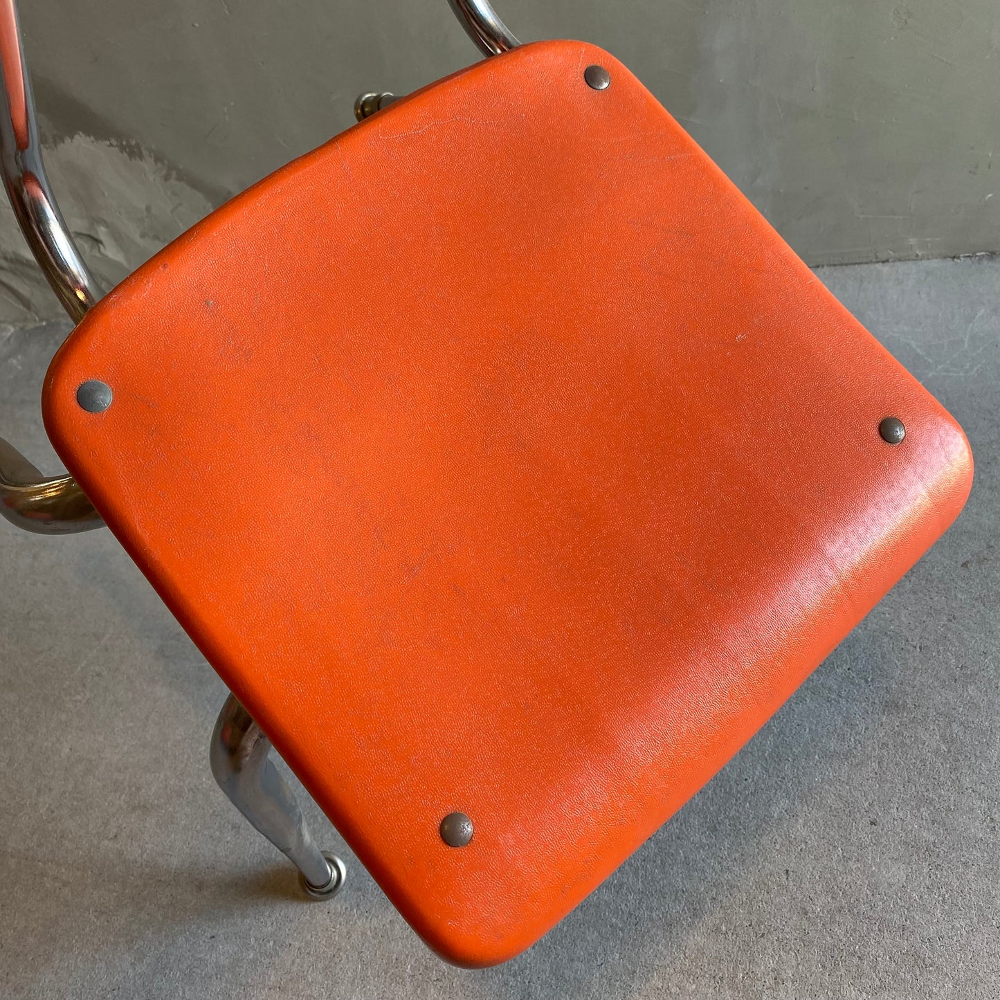 【USA vintage 】VIRCO kids chair orange M