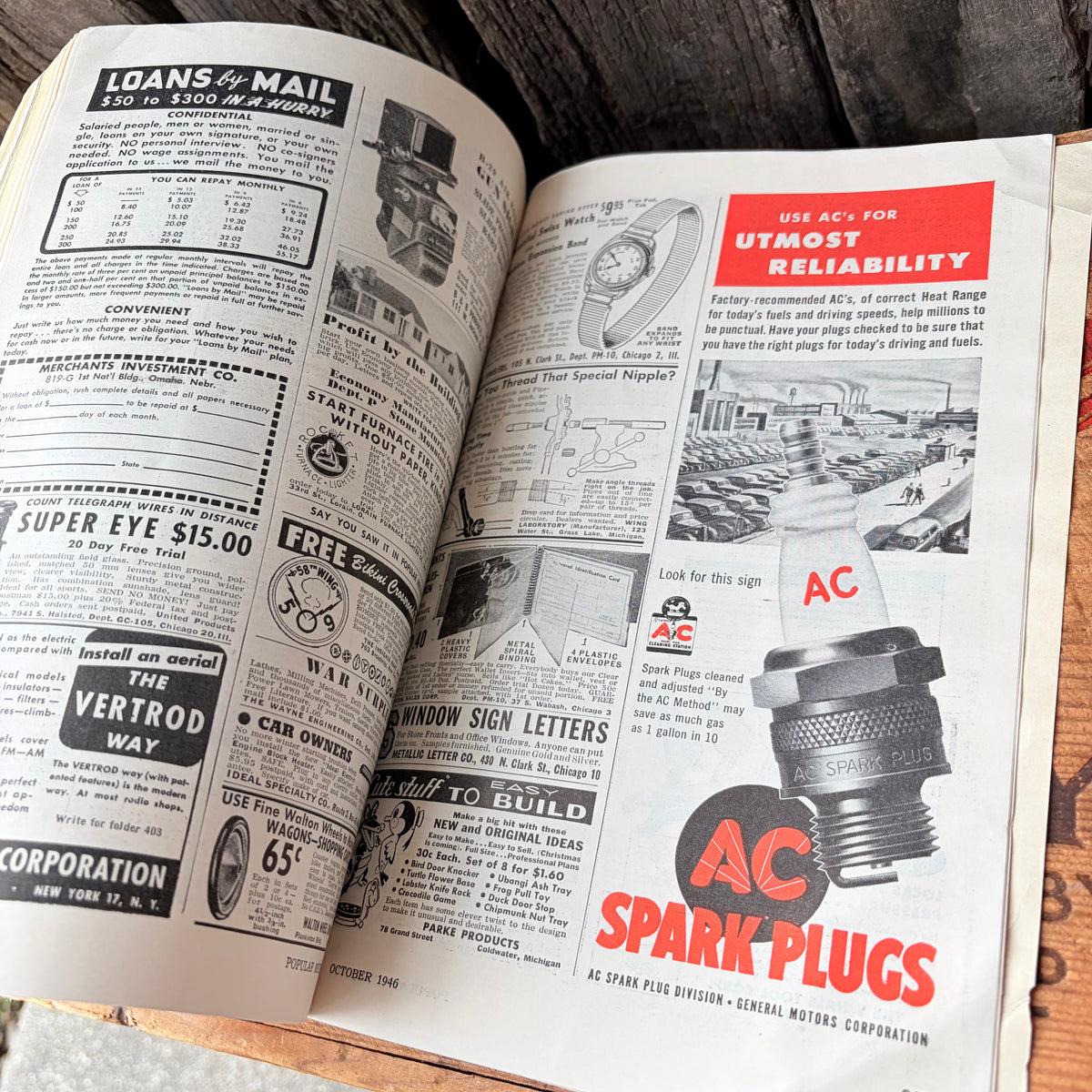 【1940s USA vintage】POPULAR MECHANICS MAGAZINE OCTOBER 1946