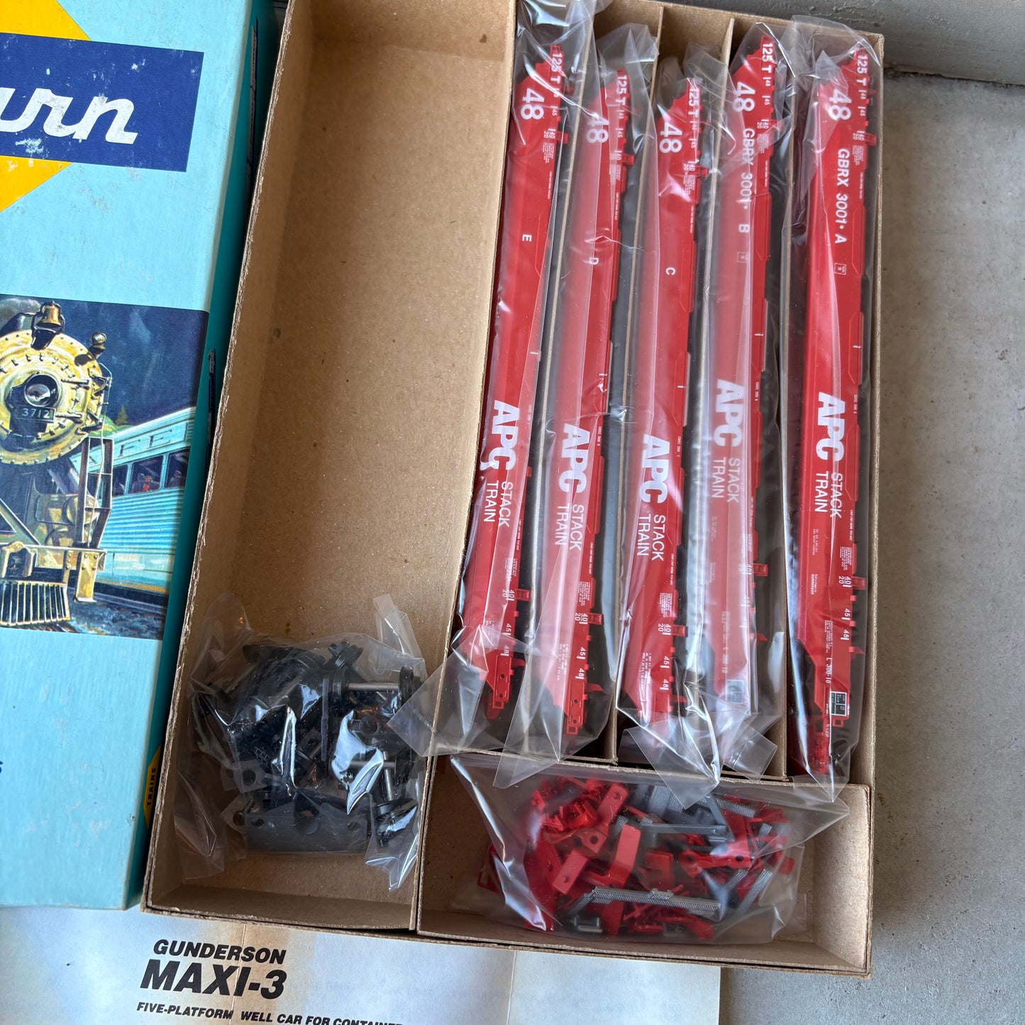 【USA vintage】Athearn APC STACK TRAIN 48’ Well Car HO Scale Kit