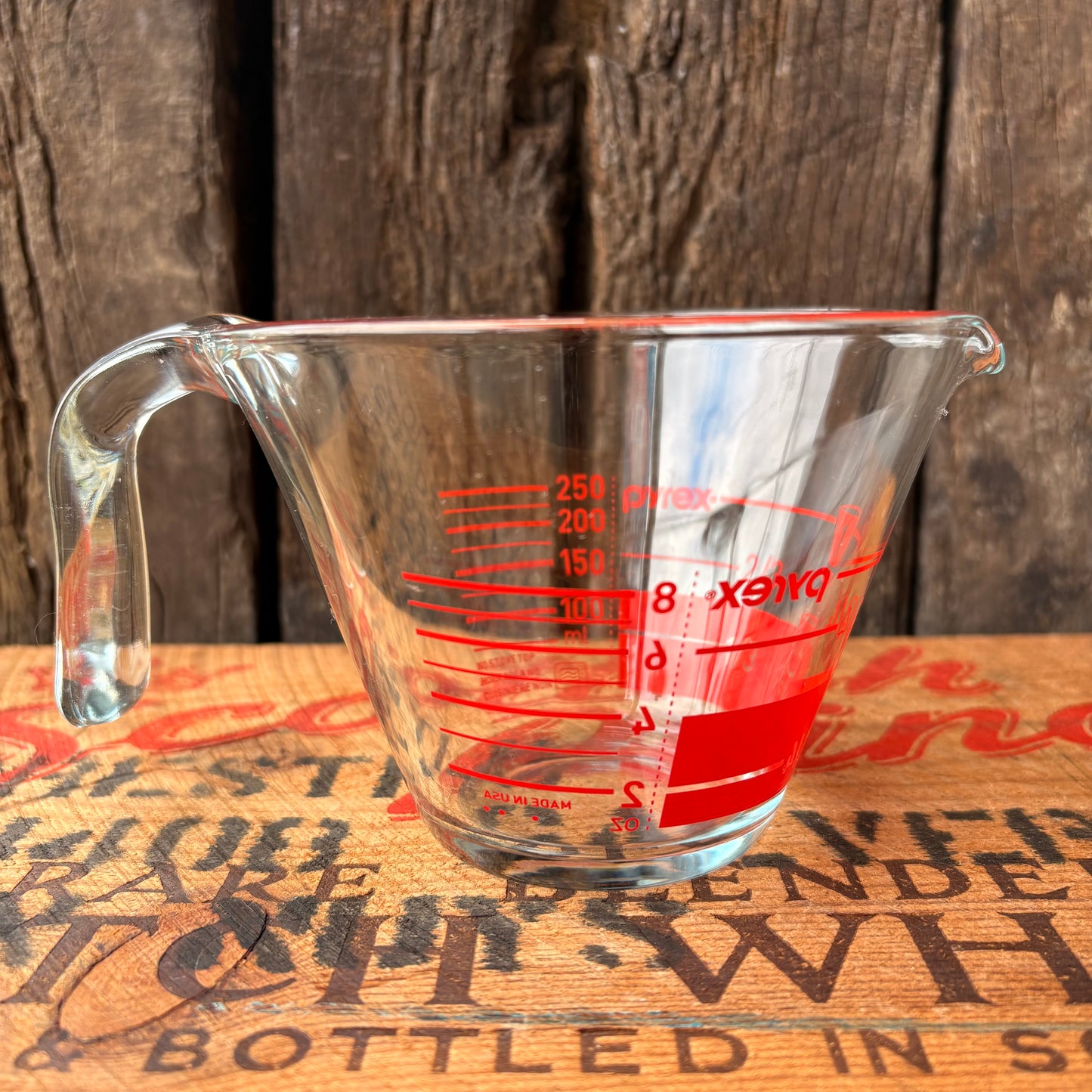【1990s USA vintage】PYREX 1Cup Glass Measuring Cup 250ml