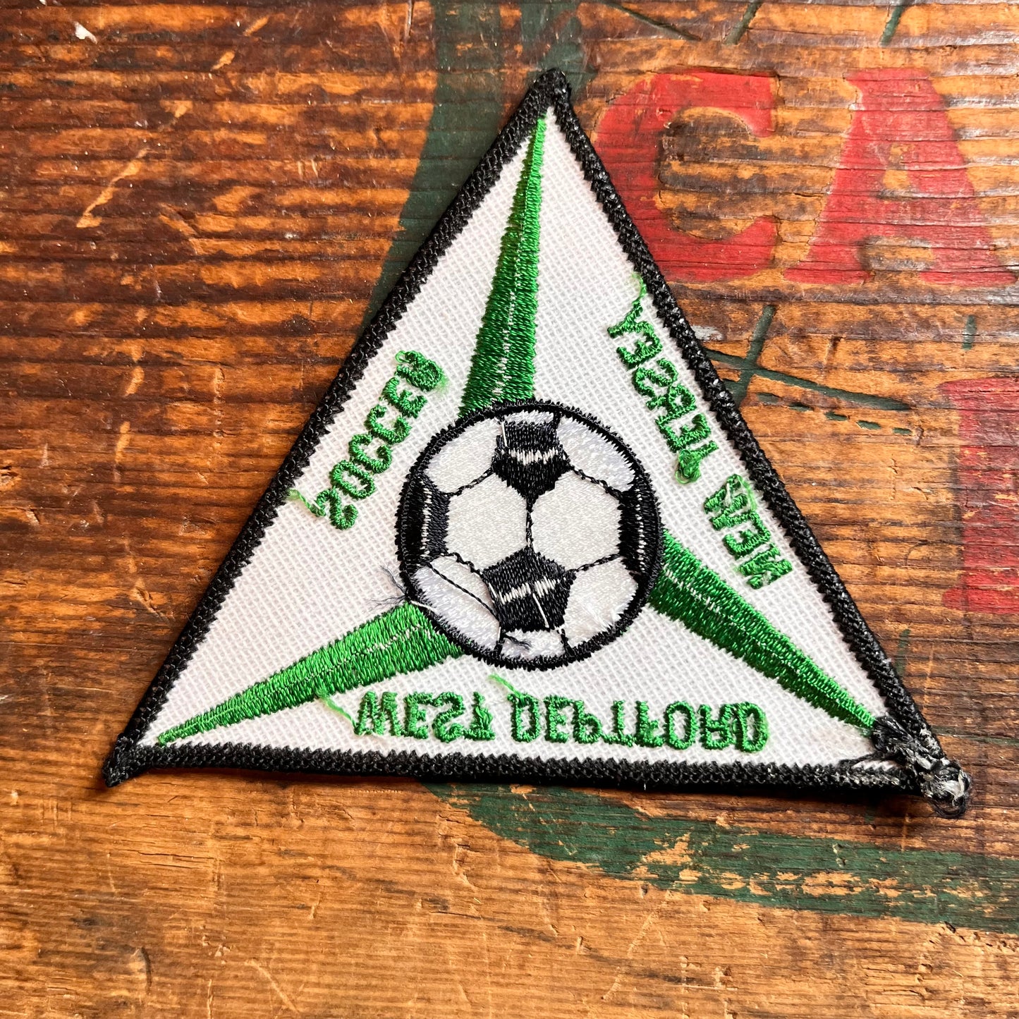 【USA vintage】ワッペン　WEST DEPTFORD NEW JERSEY SOCCER