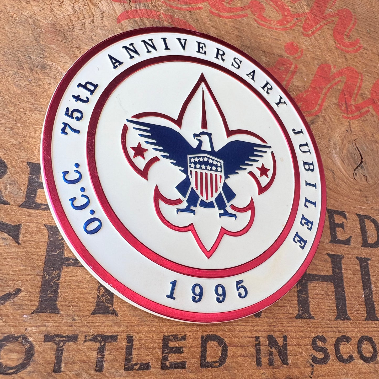 【1990s USA vintage】BOY SCOUT Orange County Council 75th Emblem
