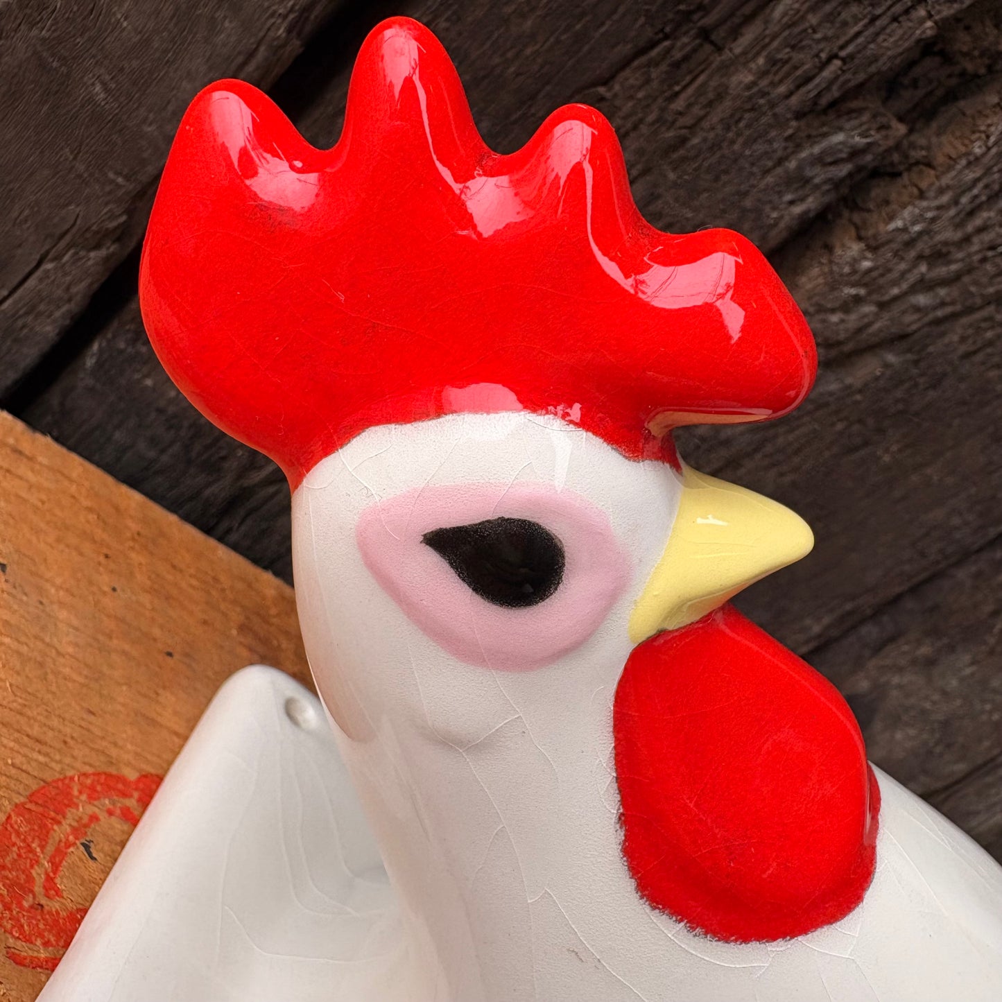 【USA Vintage】Ceramic RoosterWall Towel Holder