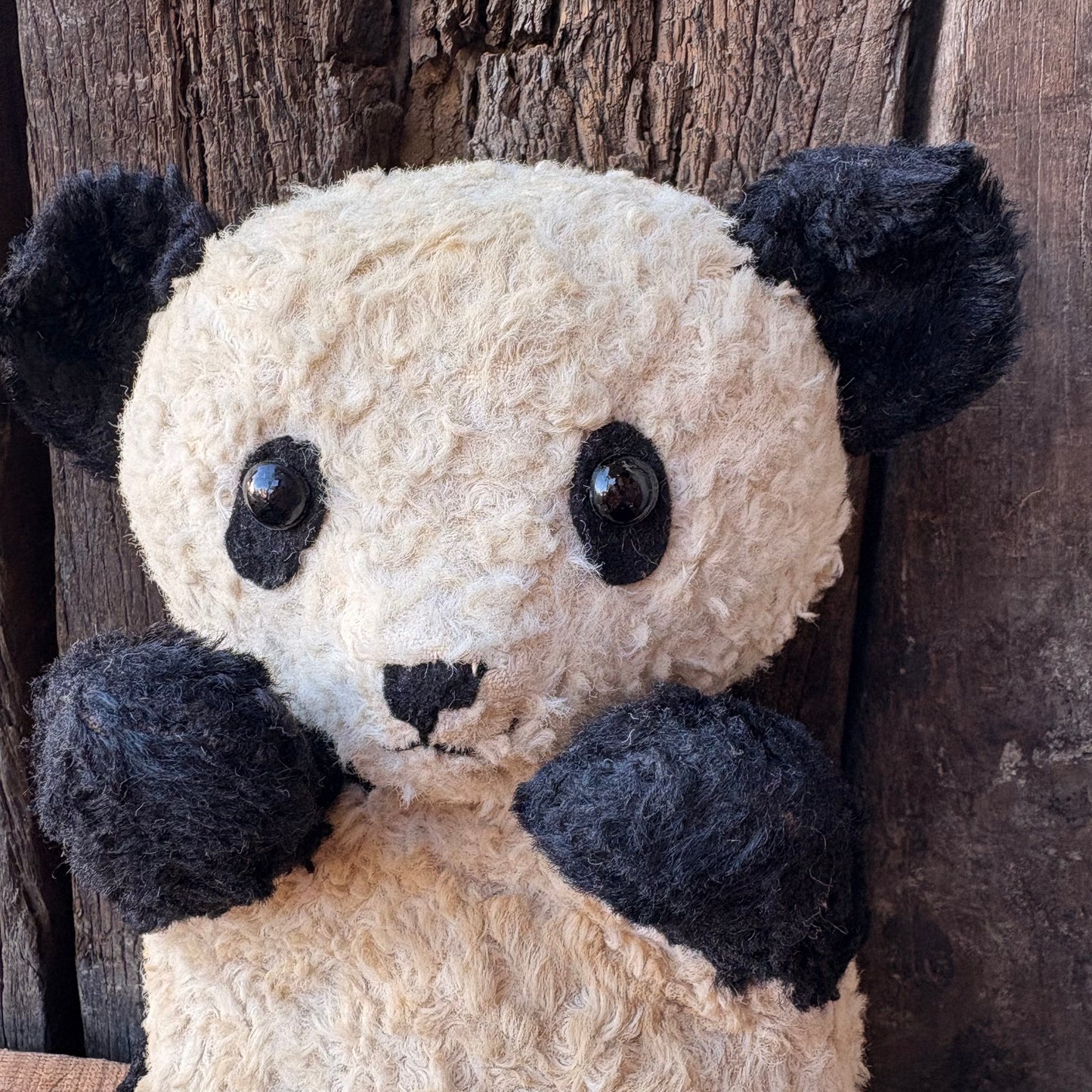 【1950s USA vintage】Knickerbocker Panda Plush