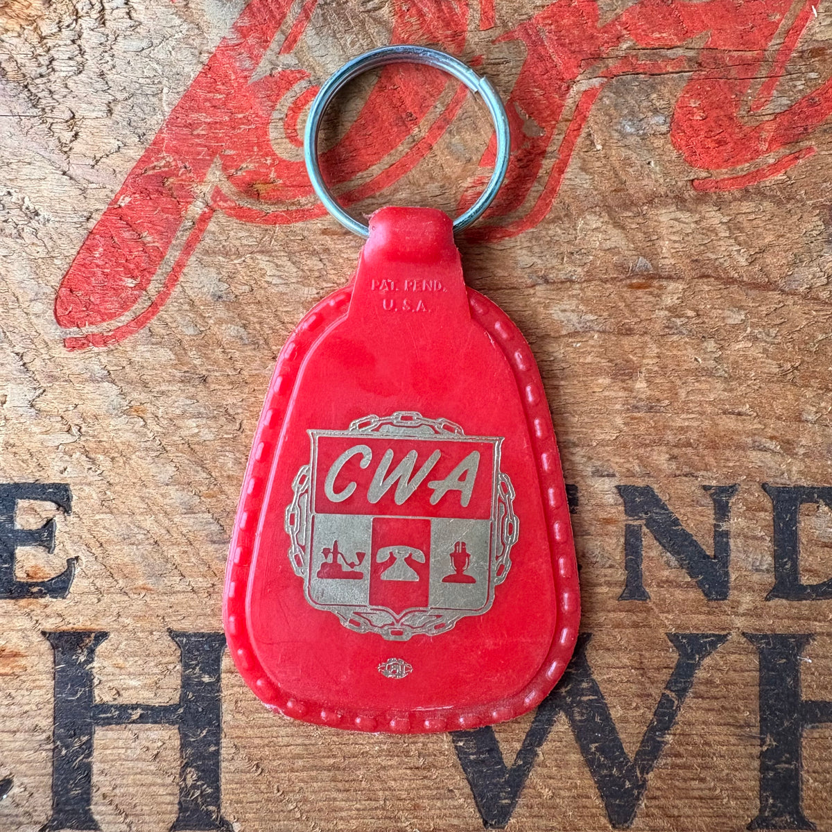 【1970s-1980s USA vintage】Advertising Key Ring CWA