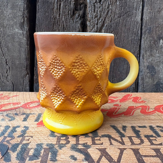 【1977-USA vintage】Fire-King Kimberley mug Yellow