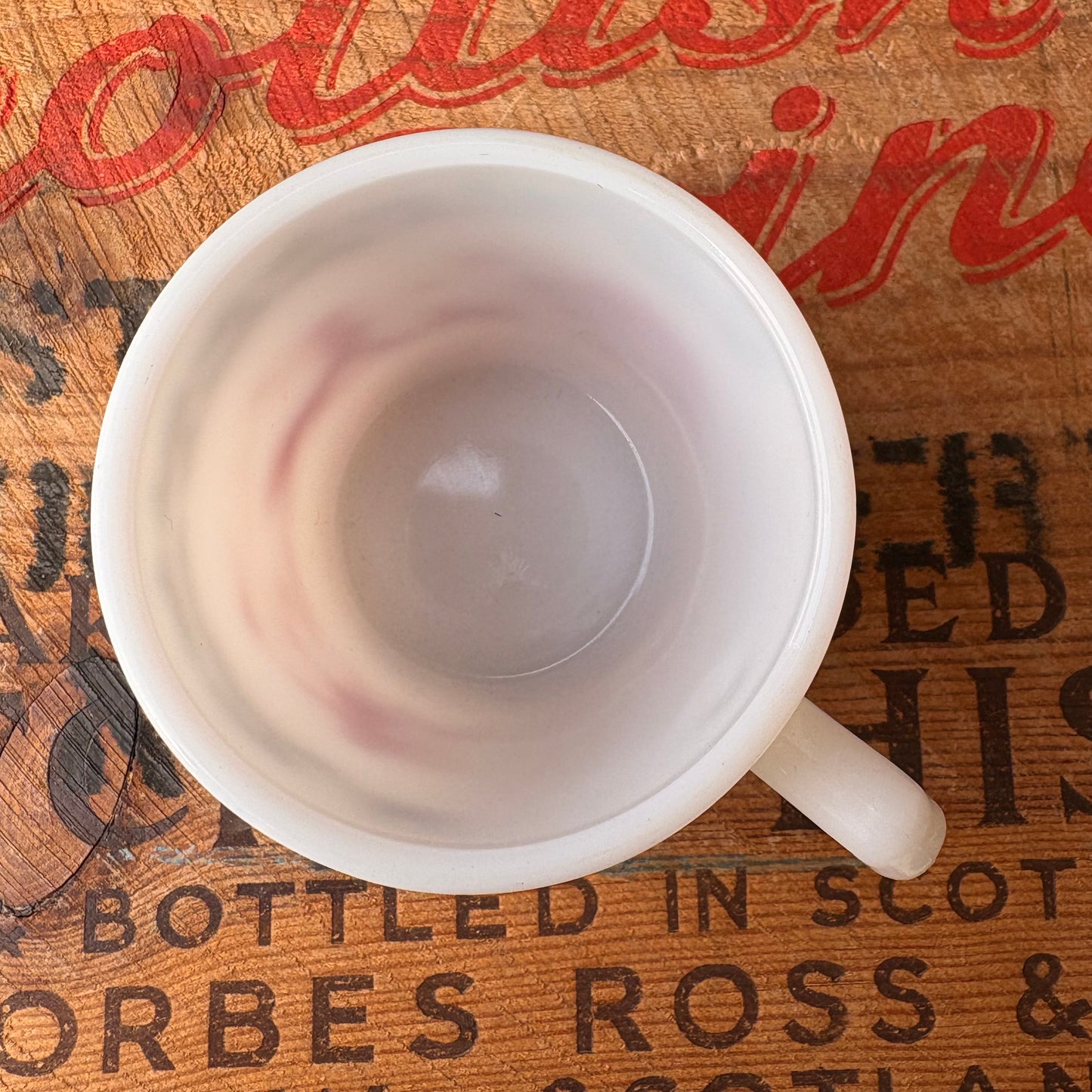 【USA vintage】HAZEL ATLAS milk glass mug