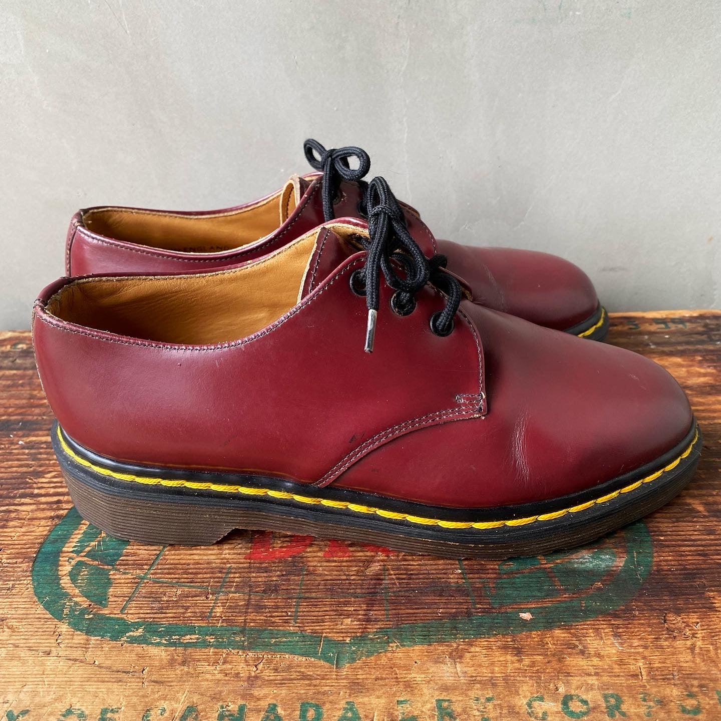 【England vintage】Dr.Martens 3hole shoes