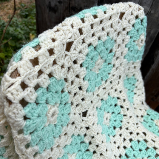 【USA vintage】Granny Square Blanket