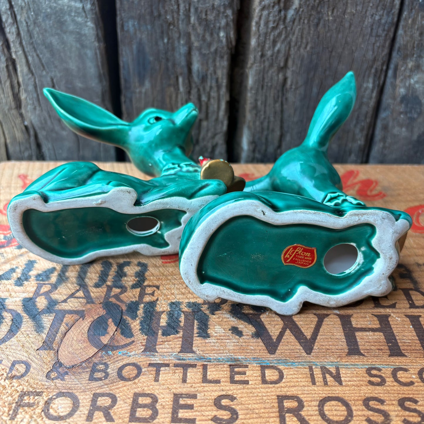 【1950s JAPAN Vintage】Lefton Ceramic Deer Figurines