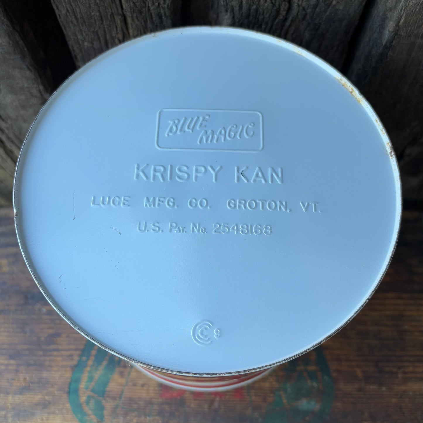 【1950s USA vintage】BLUE MAGIC KAN canister