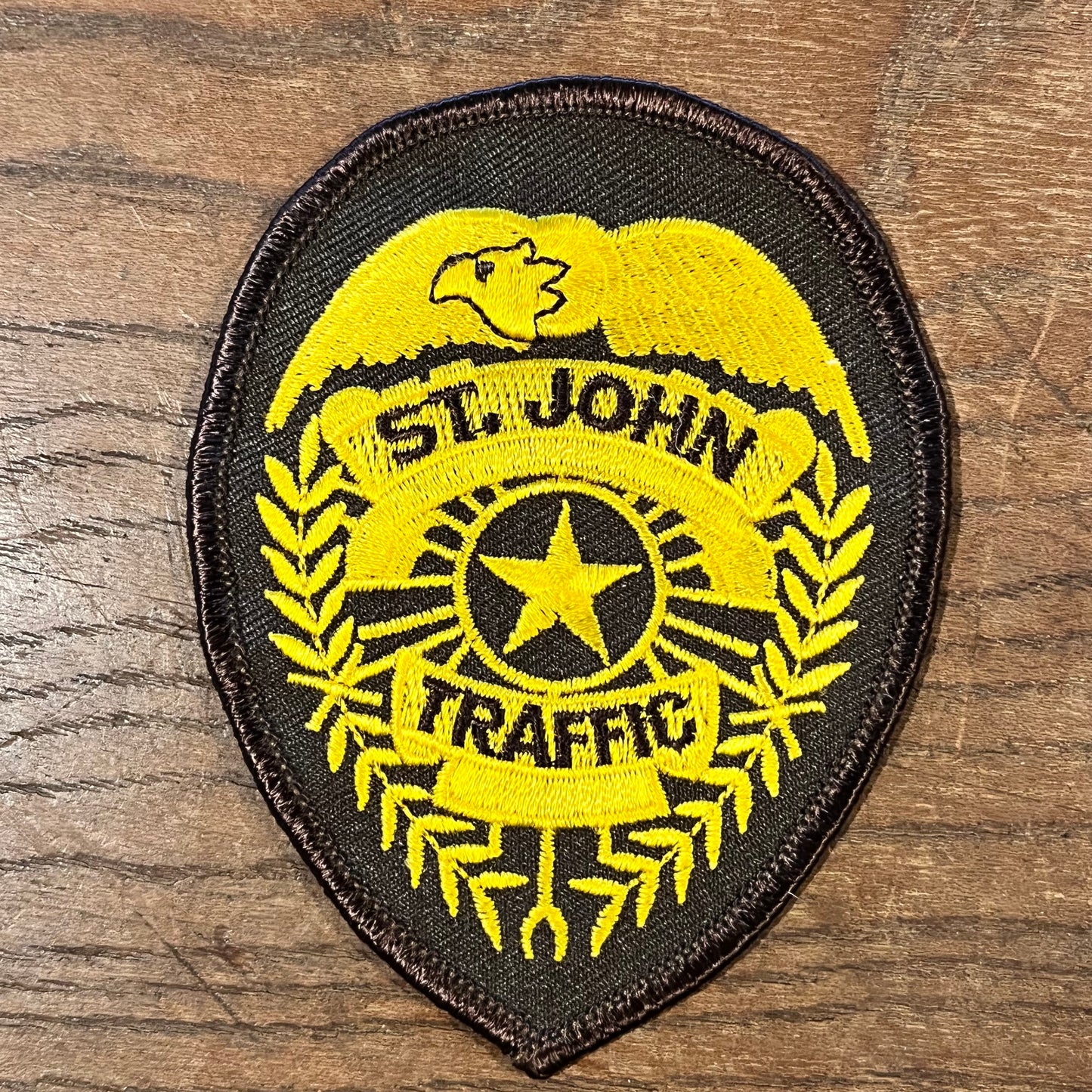 【USA vintage】ワッペン　St.John TRAFFIC