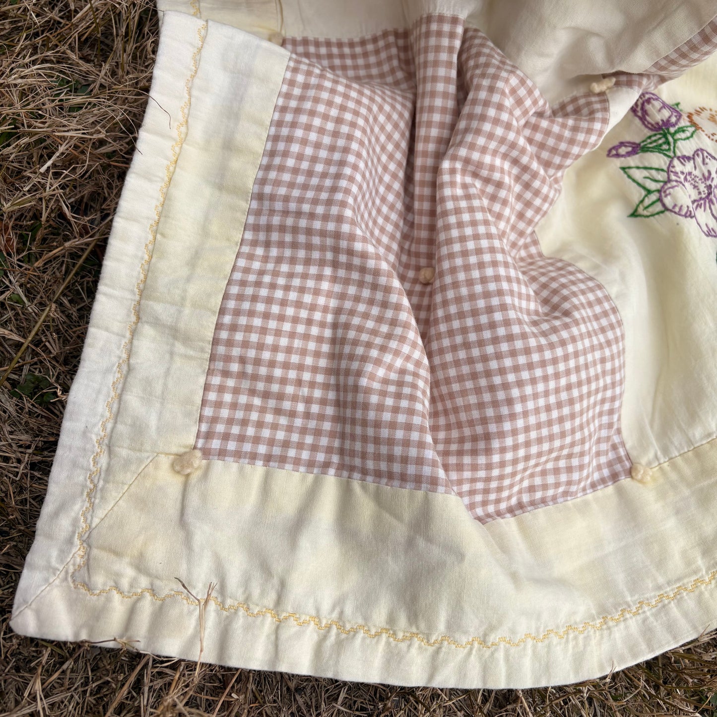 【1950s USA vintage】Baby Patchwork Quilt