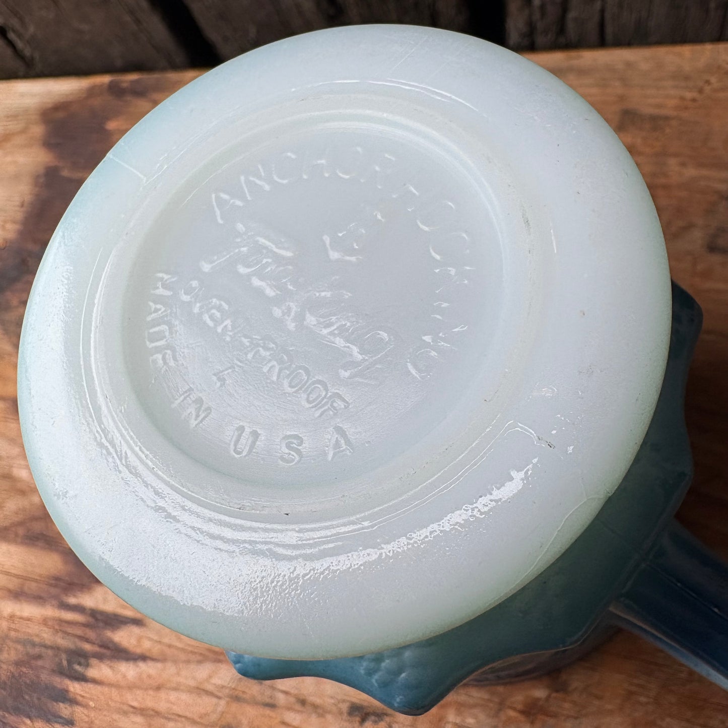 【1960s-1976 USA vintage】Fire-King Kimberley mug Blue